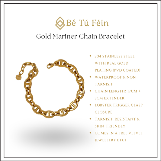 Gold Mariner Chain Bracelet