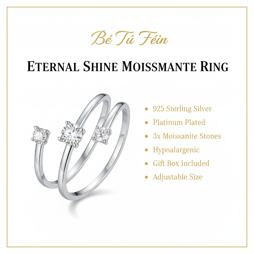 Eternal Shine Moissanite Ring