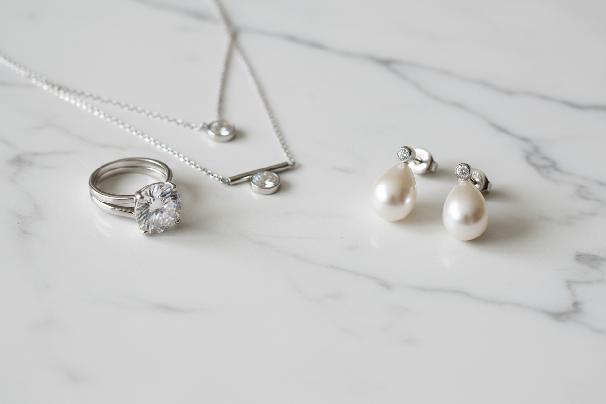 Moissanite & Pearl Collection