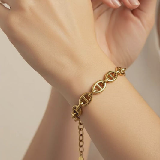 Gold Mariner Chain Bracelet