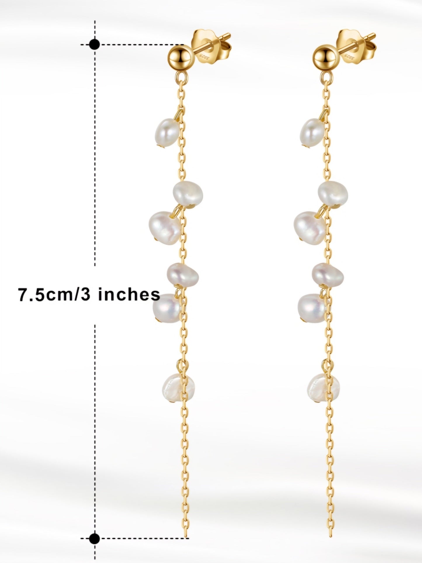 Pearl Cascade Drop Earrings