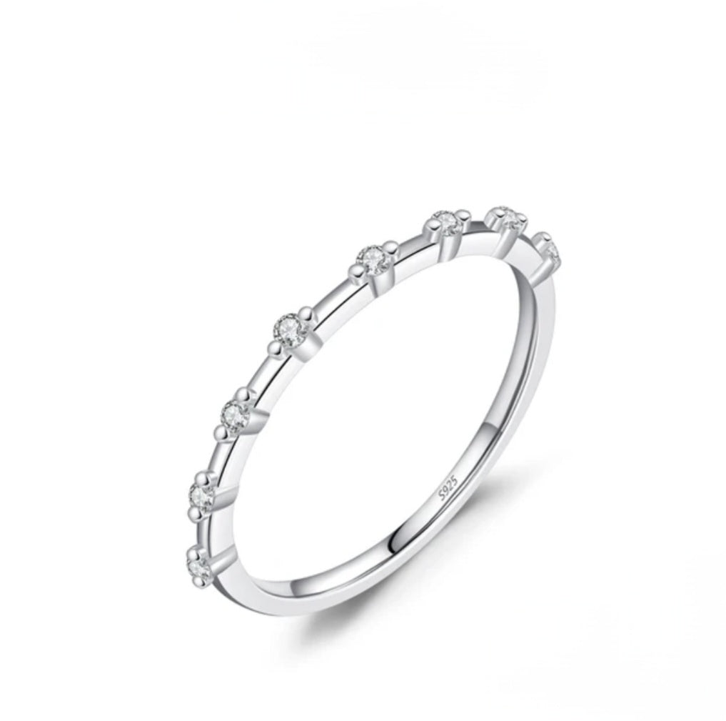 Moissanite Sparkle Band Ring