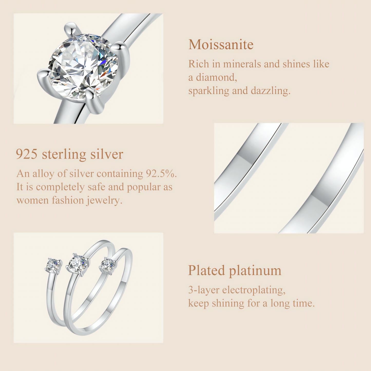 Eternal Shine Moissanite Ring